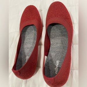 NEW Dark red allbird slip on ballet shoes/flats size 8.5